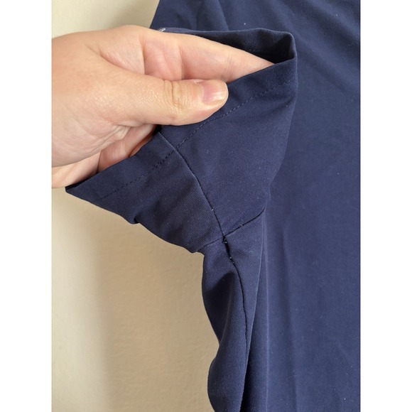 Figs Casma Three Pocket Scrub Top Womens XS Dark Blue Navy Utility Casual Work - Picture 5 of 7